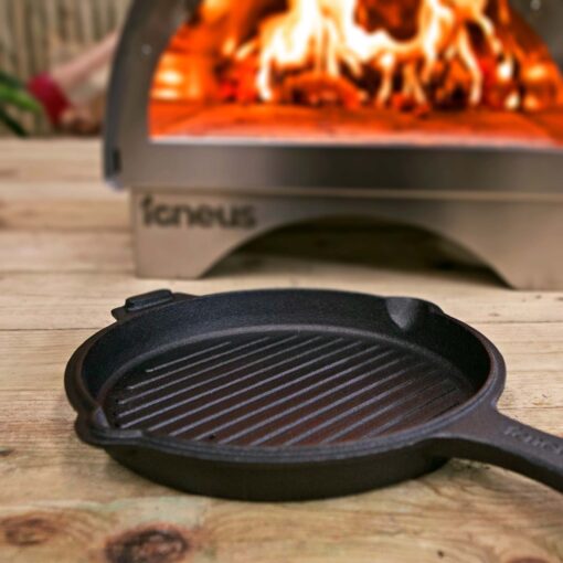 Igneus 2 part cast iron pans - Igneus wood fired pizza ovens