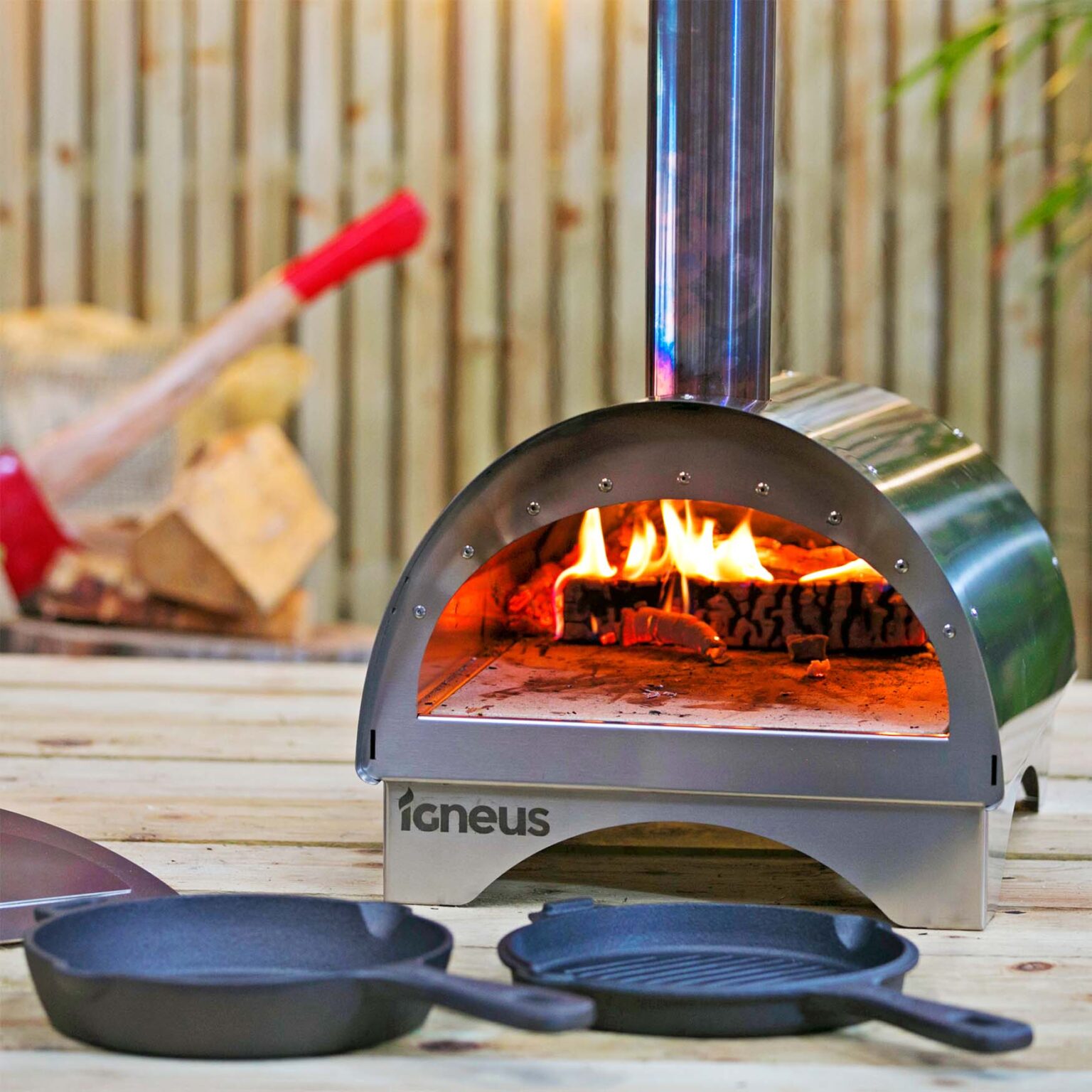 Igneus cast iron pans - Igneus wood fired pizza ovens