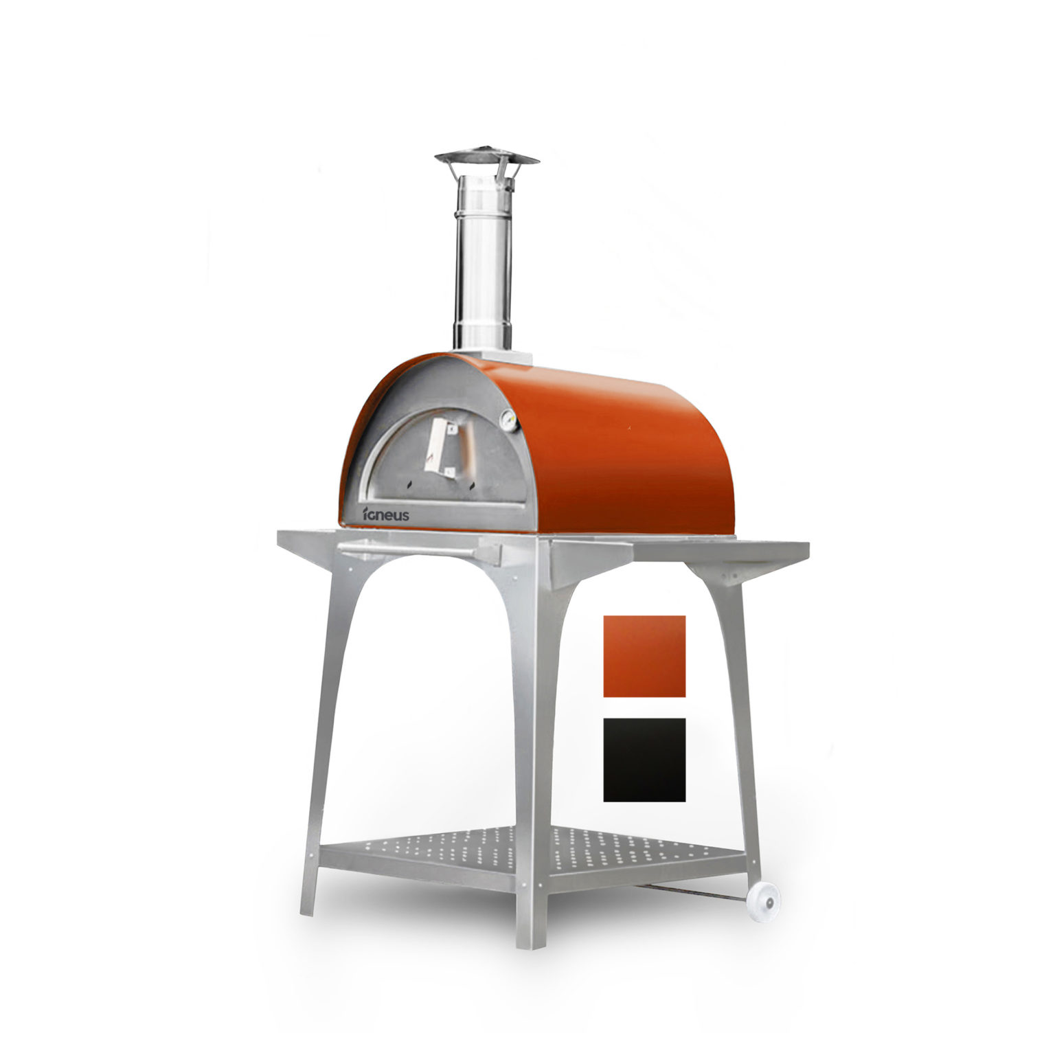 Igneus Bambino wood fired pizza oven with stand