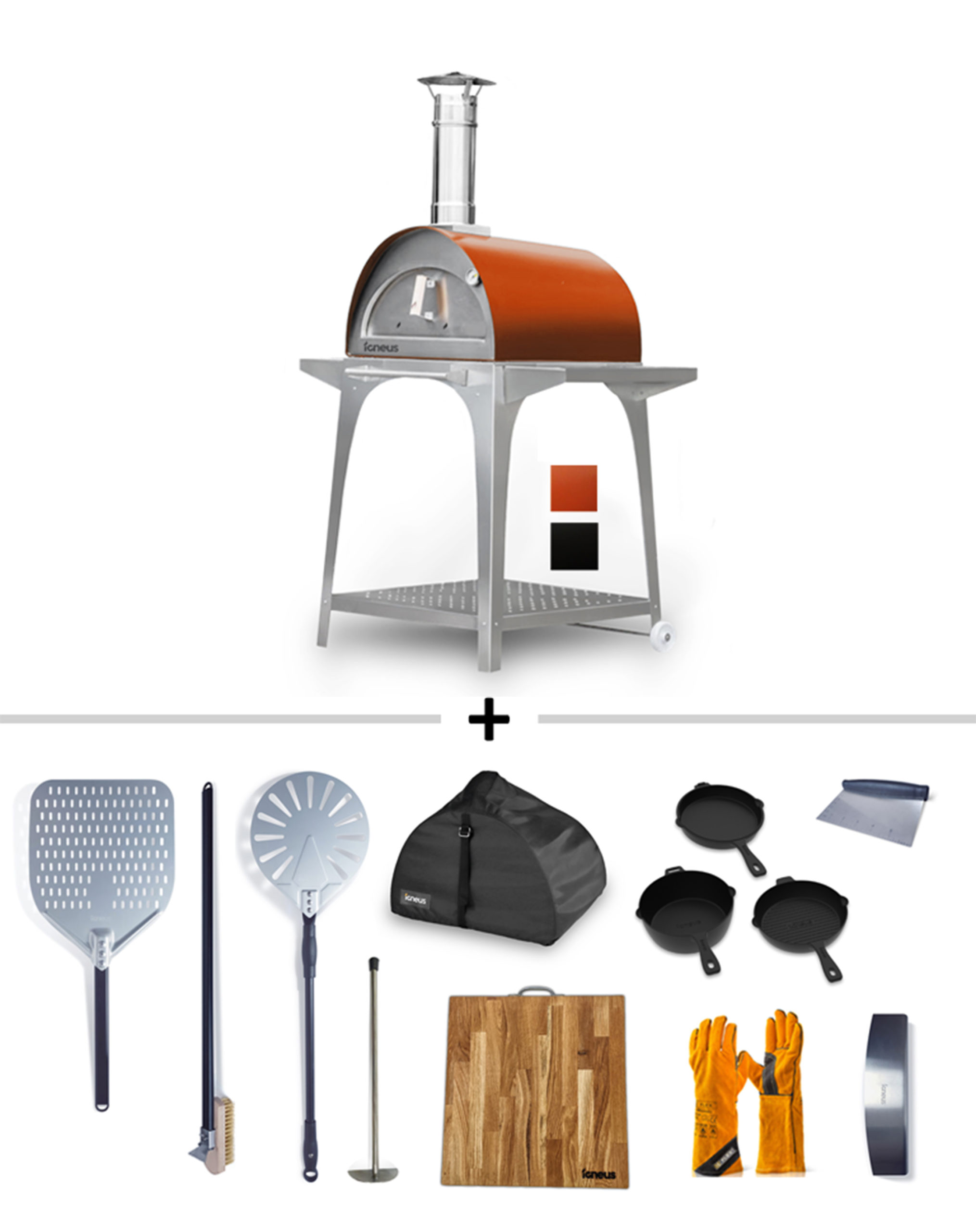 Igneus Bambino with stand - Wood Fired Pizza Oven - Ultimate Bundle