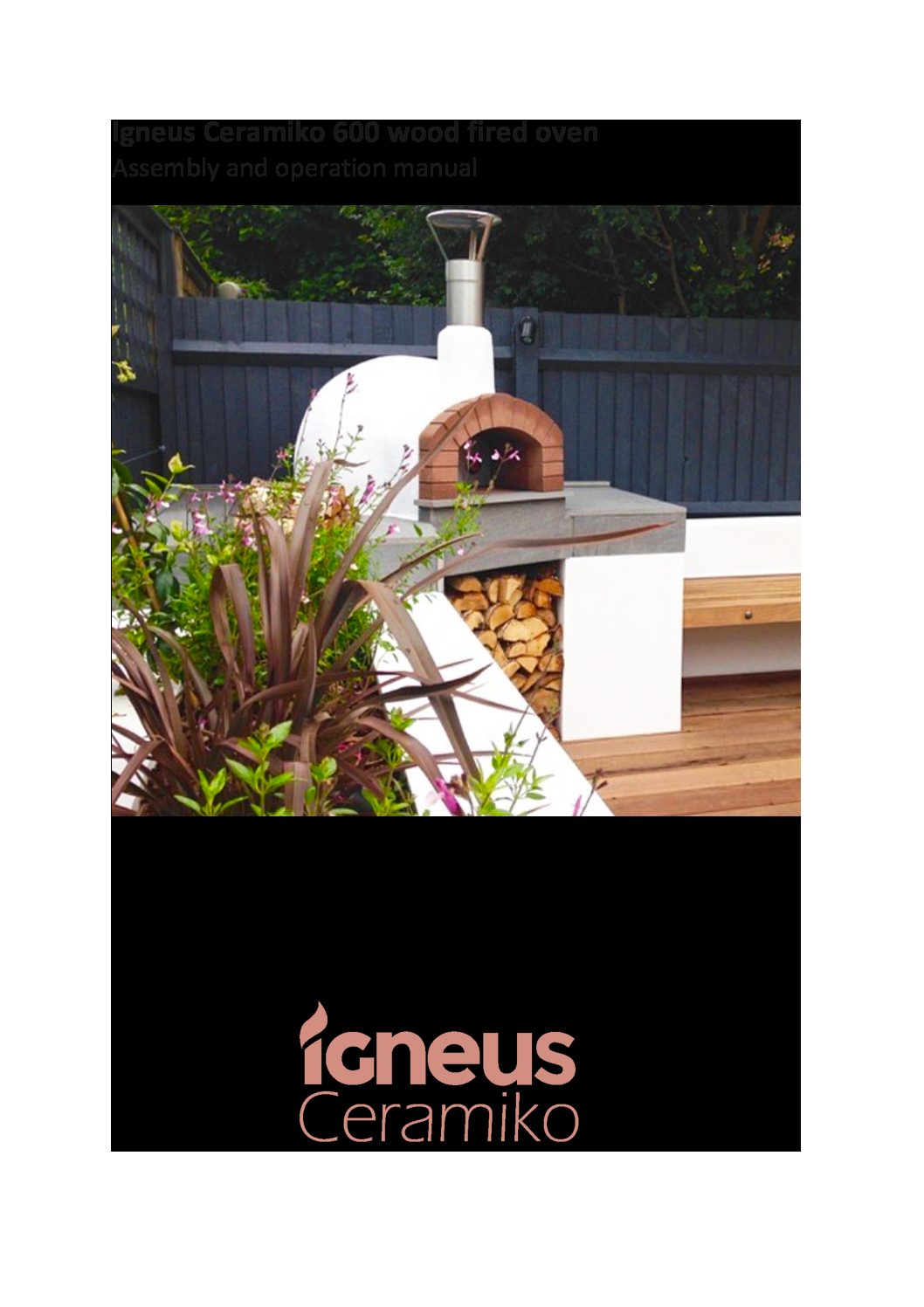 Ceramiko 600 installation u0026 operation manual - Igneus Pizza Oven