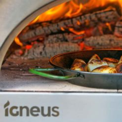 Igneus Bambino wood fired pizza oven - roast potatoes