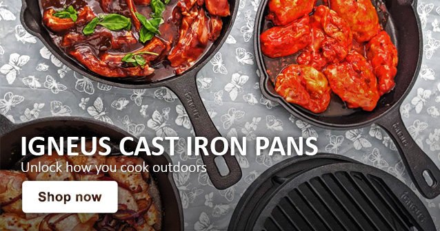 Igneus Cast Iron Pan sets - igneus wood fired pizza ovens uk