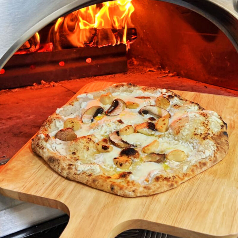 Confit Garlic & Mushroom Pizza - Igneus wood fired pizza ovens uk
