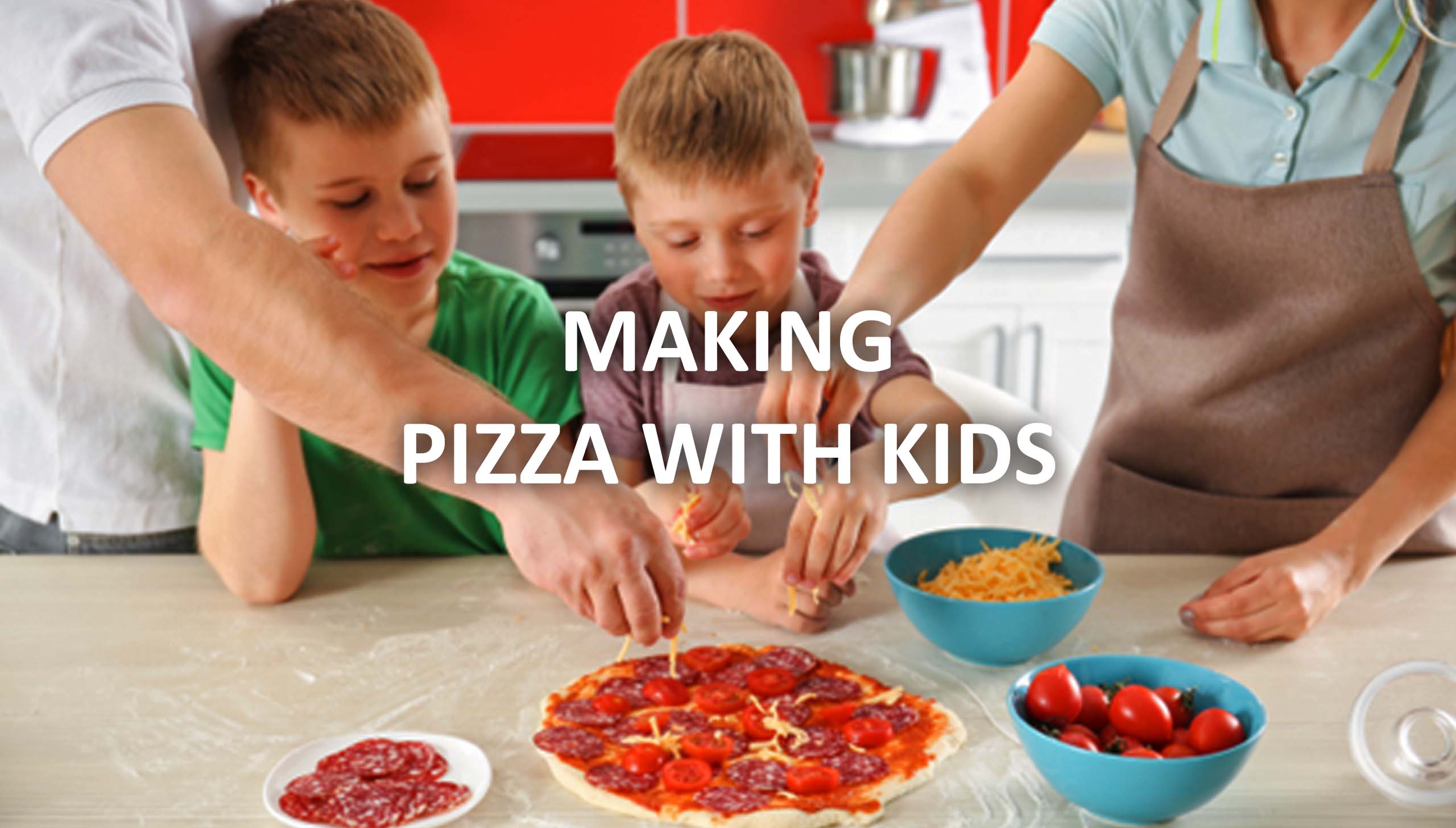 Making pizza with kids - Igneus wood fired pizza ovens uk