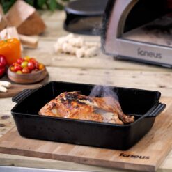 Igneus Cast Iron Roasting Pan - Igneus wood fired pizza ovens - pizza oven accessories
