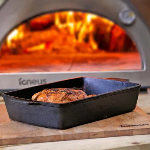 Igneus Cast Iron Roasting Pan - Igneus wood fired pizza ovens - pizza oven accessories