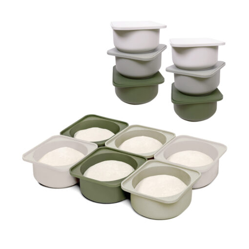 Babadoh Dough Prooving Container set of 6 - multi green - pizza oven accessories