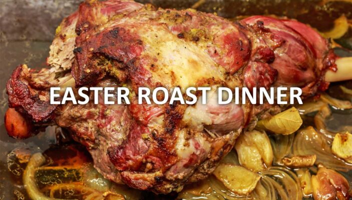 easter roast dinner - igneus wood fired pizza ovens uk