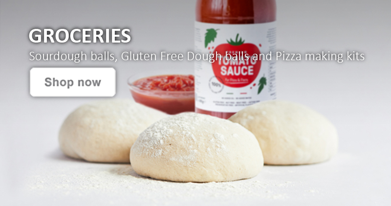 Groceries - sourdough balls, gluten free dough balls, pizza making kits - igneus wood fired pizza ovens