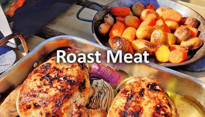 Roast meat in Igneus pizza oven